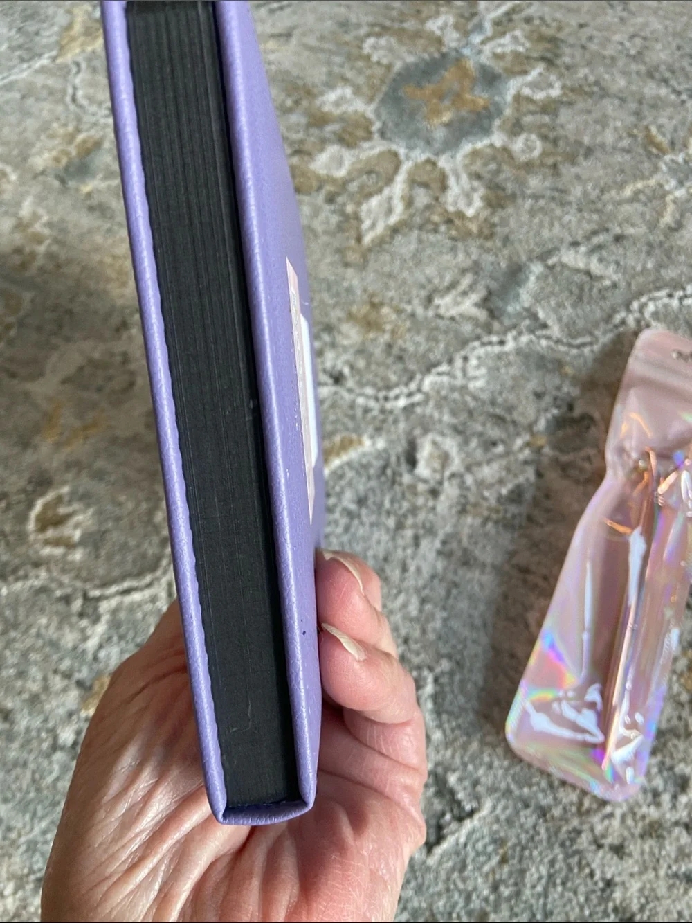 Juicy Couture Lavender Journal with Gold Crest Patch and Iridescent Pen